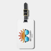 Étiquette À Bagage Bethany Beach Delaware Lunettes de soleil (Devant Vertical)