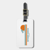 Étiquette À Bagage Bethany Beach Delaware Sun Palm Trees (Devant Vertical)