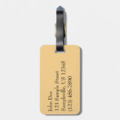 Étiquette À Bagage Bethany Beach Sunrise II (Dos Vertical)