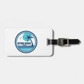 Étiquette À Bagage Bethel Beach Virginia Palm Tree Birds (Devant horizontal)