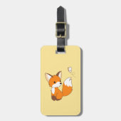 Étiquette À Bagage Beurre à regarder de la petite Fox mignonne (Devant Vertical)