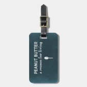 Étiquette À Bagage Beurre d'arachide (Devant Vertical)