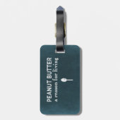 Étiquette À Bagage Beurre d'arachide (Dos Vertical)
