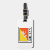 Étiquette À Bagage Bhoutan (Devant Vertical)