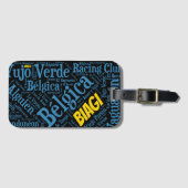 Étiquette À Bagage Biagi Tango Word Art (Devant Horizontal)