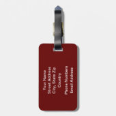 Étiquette À Bagage Bibliothécaire Apple (Dos Vertical)