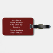 Étiquette À Bagage Bibliothécaire Apple (Dos horizontal)