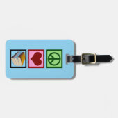 Étiquette À Bagage Bibliothécaire mignon de livres (Devant horizontal)