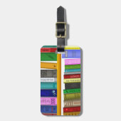 Étiquette À Bagage bibliothèque bibliothèque bibliothèque lecture (Devant Vertical)