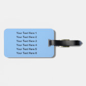 Étiquette À Bagage Bichon Frise. (Dos horizontal)