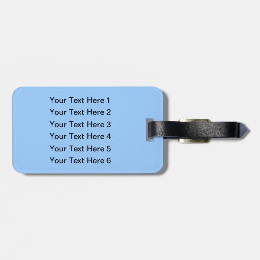 Étiquette À Bagage Bichon Frise. (Dos horizontal)