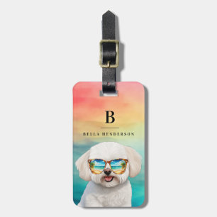 Étiquette À Bagage Bichon Frise Dog Luggage