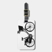 Étiquette À Bagage Bicyclette (Devant Vertical)
