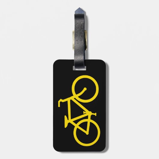 Étiquette À Bagage Bicyclette (Dos Vertical)