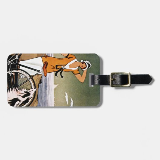 Étiquette À Bagage Bicyclette Ad, 1925 (Devant horizontal)