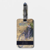 Étiquette À Bagage Bicyclette de la Toscane (Dos Vertical)