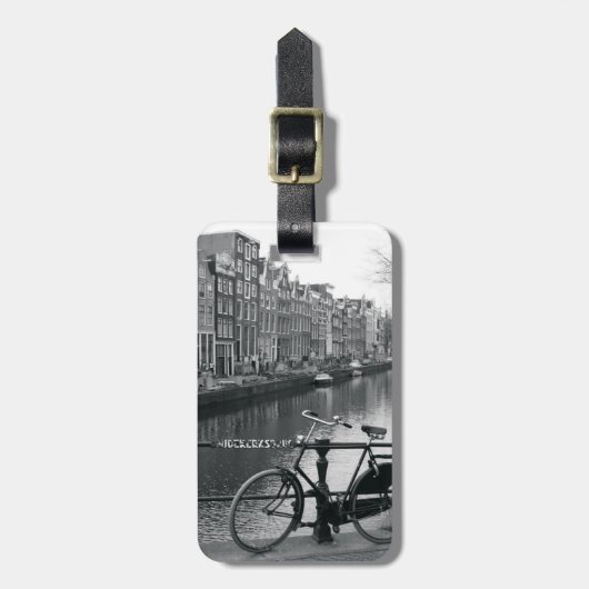 Étiquette À Bagage Bicyclette par le canal (Devant Vertical)