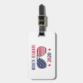 Étiquette À Bagage Biden Harris 2020 (Devant Vertical)