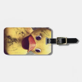 Étiquette À Bagage Bien Voyagé En Caoutchouc Jaune (Devant horizontal)