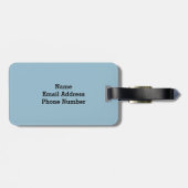 Étiquette À Bagage Bien Voyagé En Caoutchouc Jaune (Dos horizontal)