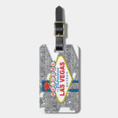 Étiquette À Bagage Bienvenue à Fabulous Las Vegas (Devant Vertical)