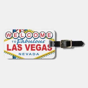 Étiquette À Bagage Bienvenue à Fabulous Las Vegas