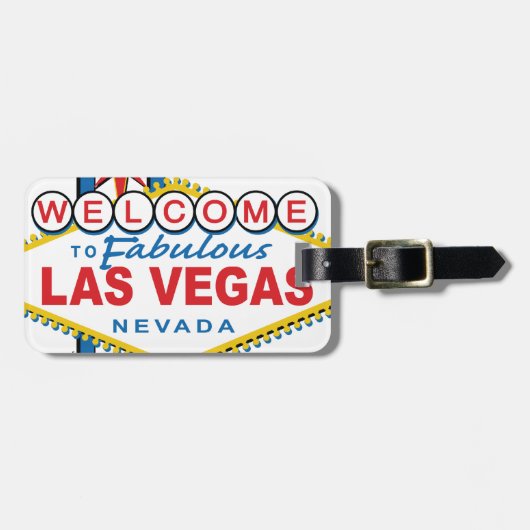 Étiquette À Bagage Bienvenue à Fabulous Las Vegas (Devant horizontal)