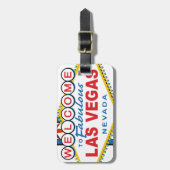 Étiquette À Bagage Bienvenue à Fabulous Las Vegas (Devant Vertical)