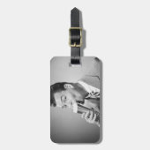 Étiquette À Bagage Bière potable d'homme d'affaires (Devant Vertical)