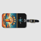 Étiquette À Bagage Bière Sunset du désert (Devant Horizontal)