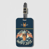 Étiquette À Bagage Bière Sunset Mountain (Devant Vertical)