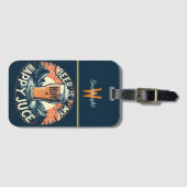 Étiquette À Bagage Bière Sunset Mountain (Devant Horizontal)