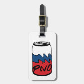 Étiquette À Bagage Bière tchèque (Pivo) (Devant Vertical)