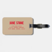 Étiquette À Bagage Big Ben à Westminster Londres cadeau (Dos horizontal)