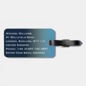 Étiquette À Bagage Big Ben de Londres (Dos horizontal)