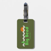 Étiquette À Bagage Big Bend National Park Retro (Dos Vertical)