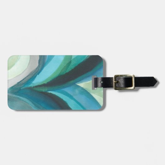 Étiquette À Bagage Big Blue Leaf I (Devant horizontal)