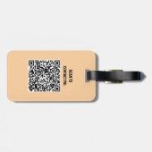 Étiquette À Bagage Big Foot Sasquatch Squatchy Forest Mountain QR Cod (Dos horizontal)