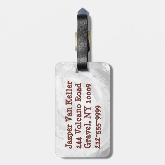 Étiquette À Bagage Big Shot Basball (Dos Vertical)