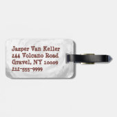 Étiquette À Bagage Big Shot Basball (Dos horizontal)