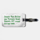 Étiquette À Bagage Big Shot Tennis Ball (Dos horizontal)