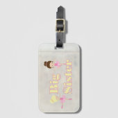 Étiquette À Bagage Big Soeur Danser Ballerina (Devant Vertical)