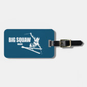 Étiquette À Bagage Big Squaw Maine Skier (Devant horizontal)