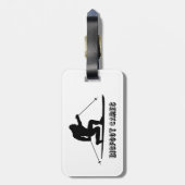 Étiquette À Bagage Bigfoot Cares Telemark Ski (Dos Vertical)