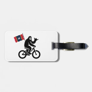 Étiquette À Bagage Bigfoot Cyclisme Drapeau du Mississippi