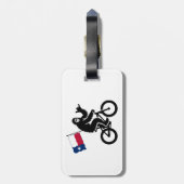 Étiquette À Bagage Bigfoot Cyclisme Drapeau du Texas (Dos Vertical)