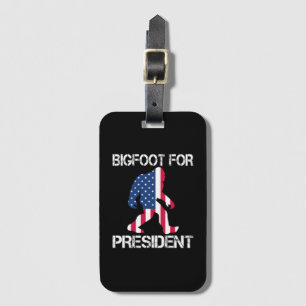 Étiquette À Bagage Bigfoot pour président drôle Bigfoot