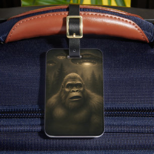 Étiquette À Bagage Bigfoot Sasquatch Alien UFO Funny