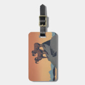 Étiquette À Bagage Bighorn Sheep American West Wildlife (Devant Vertical)