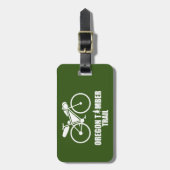 Étiquette À Bagage Bikepacking du sentier du bois de l'Oregon (Devant Vertical)